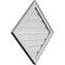 Ekena Millwork Diamond Surface Mount PVC Gable Vent: Non-Functional, w/ 2"W x 1-1/2"P Brickmould Frame, 26"W x 26"H GVPDI26X2602SN - alternate 2